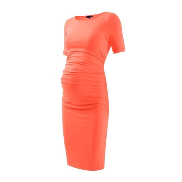 NWT Isabella Oliver Ruched T-Shirt Maternity Dress - sz 1 (= 2US) - Picture 1 of 6